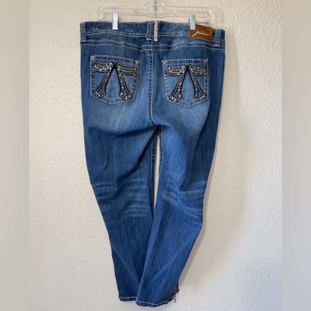 SEVEN7 Embellished Side Ankle Zip Jeans - Picture 8 of 8